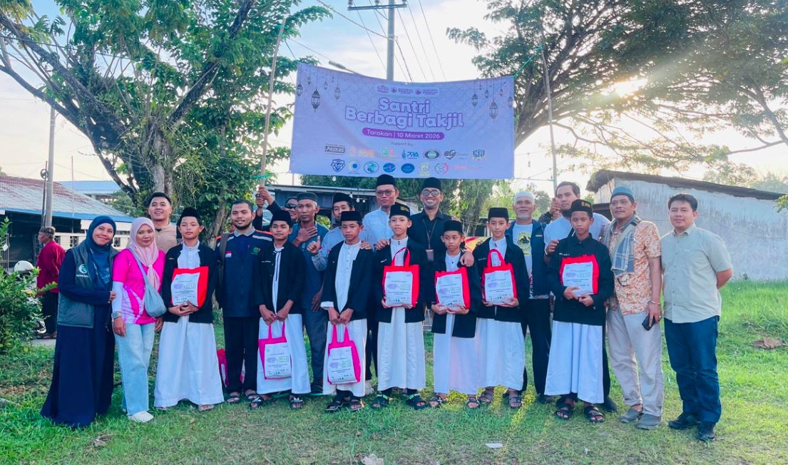 Santri Berbagi Takjil dan Iftar Akbar di Tarakan, Kolaborasi 10 Komunitas Tebar Kebaikan Ramadan