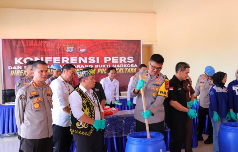 Polda Kaltara Musnahkan 4,5 Kg Sabu, Wakapolda Tegaskan Perang Total Melawan Narkoba