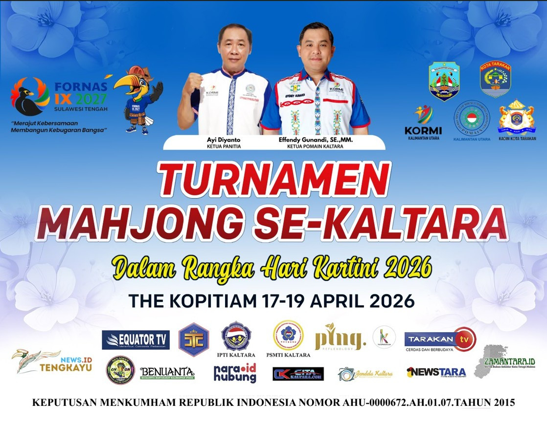 Turnamen Mahjong Se-Kaltara 2026 di Tarakan Sukses, Jadi Pemanasan Menuju Fornas 2027