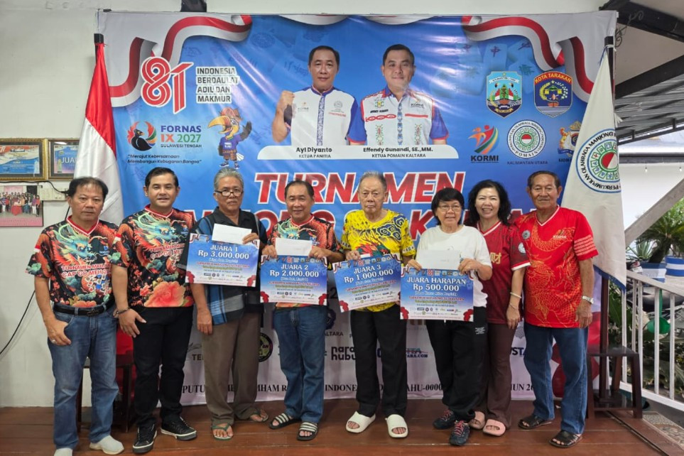 Turnamen Mahjong Se-Kaltara 2026 Digelar, Tarakan Sapu Bersih Empat Gelar Juara